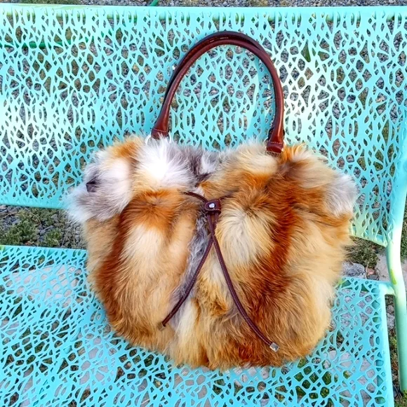 Real fur bag hotsell